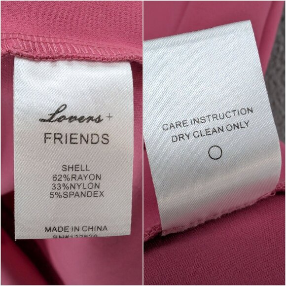 Lovers Friends Skylar Midi Dress Bubble Gum Pink Spaghetti Strap Slit Size S - Picture 6 of 14